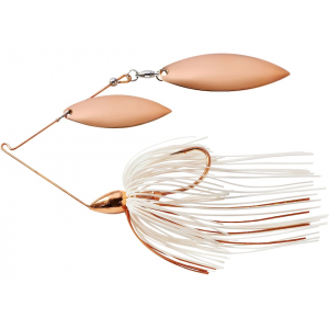 War Eagle Copper Frame Double Willow Spinnerbait 1/2oz Copper White Copper