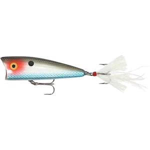 Rebel Pro Pop-R Plus Topwater Silver Shad - Rebel