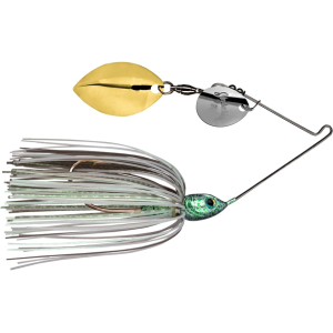 STRIKE KING Tour Grade Colorado Turtleback Spinnerbait 5/16oz Green Glimmer Silver/Gold