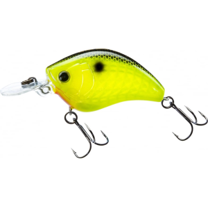 Yo-Zuri 3DR-X Flat Crank Crankbait Black Back Chartreuse - Yo-Zuri