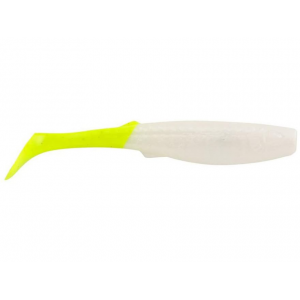 BERKLEY Gulp! Paddleshad Swimbait 4 Pearl White/Chartreuse