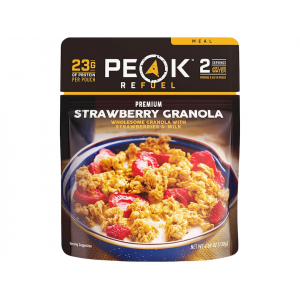 PEAK REFUEL Strawberry Granola & Milk Freeze Dried Food 4.59 oz