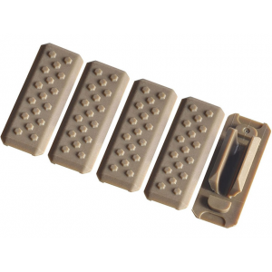 Strike Industries M-LOK Rail Cover V1 Polymer Flat Dark Earth 5PK - Strike Industries