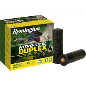 ington Nitro Steel Duplex Ammunition 12 Gauge 3 1-1/4 Oz BB & #4 Steel Shot Case Of 250 (10 Boxes Of 25) Ammo