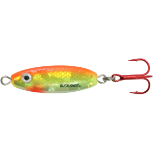 Northland Buck Shot Rattle Spoon Super Glo Chub 1/2 oz