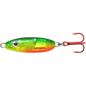Northland Buck Shot Rattle Spoon Super Glo Firetiger 1/8 oz