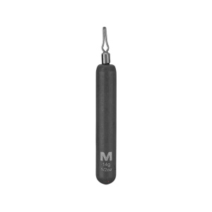 Mustad Skinny Drop Shot Weight 1/2oz Tungsten Black 2PK - Mustad