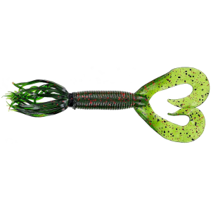 Yamamoto 4" Double Tail Hula Grub Watermelon/Blk&Red - Yamamoto