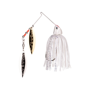 STRIKE KING Burner Double Willow Spinnerbait 3/8oz White Gold/Nickel
