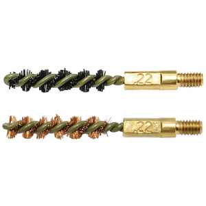 Otis Rifle/Pistol Bore Brush 22 Caliber 5-40 Threads Bronze and Nylon 2PK - Otis