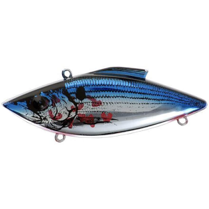 BILL LEWIS Tiny-Trap Lipless Crankbait Chrome Blue Bleeding Shad