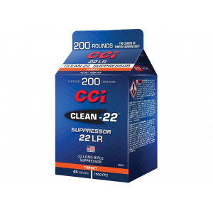  Clean-22 Suppressor 22LR 45 Grain Round Nose Case Of 2000 (10 Boxes Of 200) Ammo