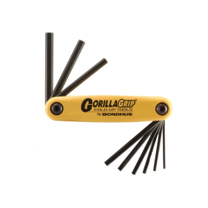 Bondhus Fold-Up Hex Key Wrench Set 5/64" to 1/4" - Bondhus