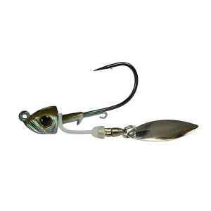 PICASSO Single Barrel Underspin 3/8oz Underspin Jighead Green Gizzard Shad 3/0