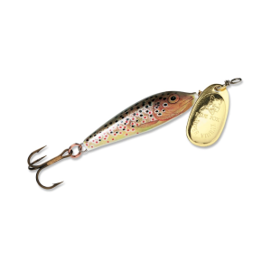 Blue Fox Vibrax Minnow Spin Inline Spinner Brown Trout/Gold - Blue Fox