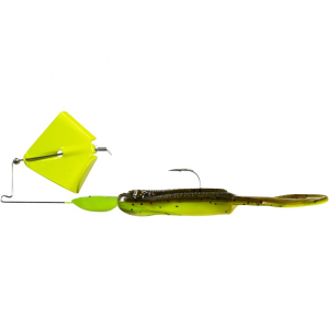 BIG BITE BAITS Tour Toad Buzzbait 3/8oz Green Pumpkin OP Chartreuse Toad Chartreuse