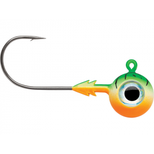 VMC Tungsten Moon Eye 3/16oz Round Ball Jighead Green Tiger UV