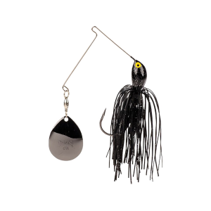 Strike King Rattlin Midnight Special Single Colorado Spinnerbait 7/16oz Black/Silver Diamond Dust Black Nickel