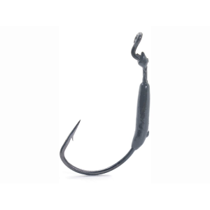 Mustad KVD Grip-Pin Weighted Worm Hook #4/0 Black Nickel 3PK - Mustad
