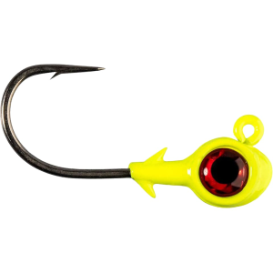 Z-Man Trout Eye X 3/16oz Swimbait Jighead Chartreuse/Red - Z-Man