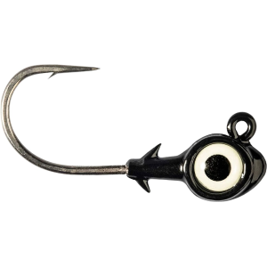 Z-Man Trout Eye X 1/8oz Swimbait Jighead Black/Glow - Z-Man