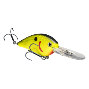 Strike King KVD 1.5 Flatside Crankbait Black Back Chartreuse - Strike King