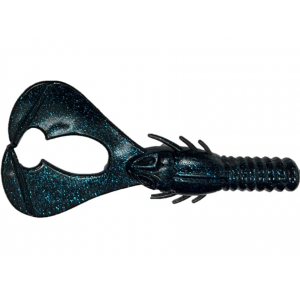 BERKLEY PowerBait Shape 108 3 Craw Black Blue Fleck