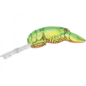 REBEL Deep Wee Crawfish Crankbait Chartreuse Green Back