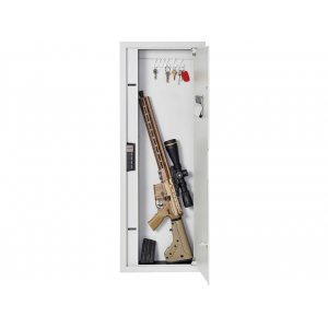 SnapSafe Tall In-Wall Keypad Gun Safe Steel White - Snapsafe