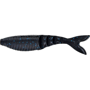 Yamamoto 4'' Zako Swimbait Black W/Lg Blue Flk - Yamamoto
