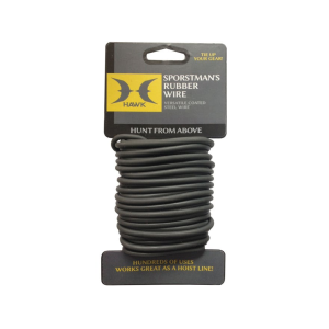 Hawk Sportsman's Rubber Coated Steel Wire Black - Hawk Treestands