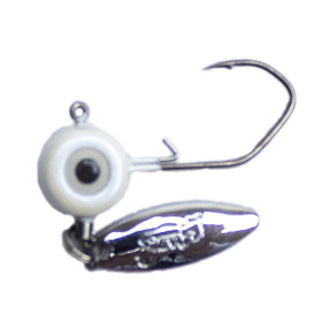 JENKO FISHING Slasher Spin Jig 1/16oz Swimbait Jighead White