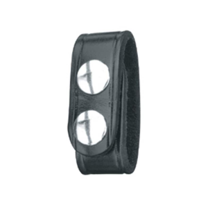 Gould & Goodrich B76 Belt Keeper Nickel Snap Leather Black - Gould & Goodrich
