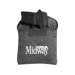 MIDWAYUSA Silicone Treated Sherpa-Lined Pistol Sock Dark Gray 5.5