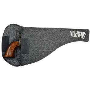 MIDWAYUSA Silicone Treated Sherpa-Lined Pistol Sock Dark Gray 13