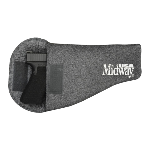 MIDWAYUSA Silicone Treated Sherpa-Lined Pistol Sock Dark Gray 9