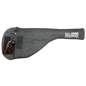 MIDWAYUSA Silicone Treated Sherpa-Lined Pistol Sock Dark Gray 15