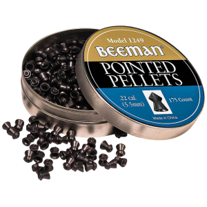 BEEMAN Pointed Air Gun Pellets 22 Caliber 15.1 Grain 175PK