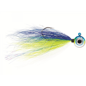 VMC Moon Tail Jig Blue Fire UV 1/8 oz