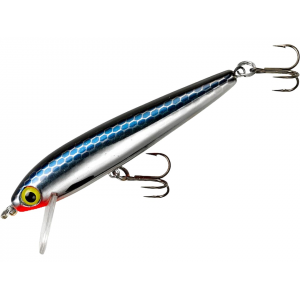 REBEL Track Down Minnow Slick Jerkbait 5/32oz Slick Black Shadow