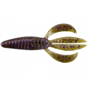 Berkley PowerBait Pit Boss 4 Creature Green Pumpkin Purple Fleck