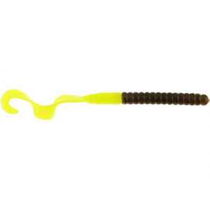 BERKLEY PowerBait Power Worm 10 Green Pumpkin/Chartreuse