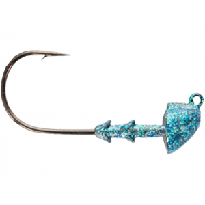 BUCKEYE LURES The Shocker 1/2oz Swimbait Jighead Blue Glimmer