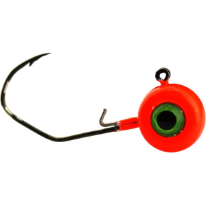 JENKO FISHING Slasher Crappie 1/4oz Round Ball Jighead Orange