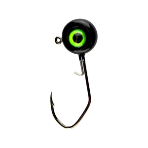 JENKO FISHING Slasher Crappie 1/4oz Round Ball Jighead Black