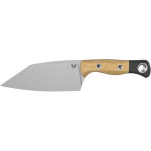 Benchmade Station Knife Fixed Blade Knife 5.97" Clip Point CPM 154 Stonewashed Blade Richlite Handle Tan - Benchmade