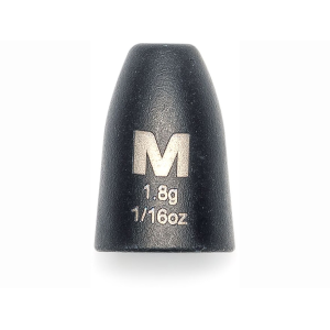 Mustad Worm Weight 1/16oz Tungsten Black 5PK - Mustad