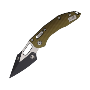 Microtech Microtech Stitch S/E Pocket Knife 3.7" Wharncliffe Bohler M390MK Black Blade Fluted Aluminum Handle OD Green - $337.00 at MidwayUSA