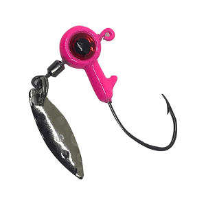 BoneHead Tackle BX Bladed 1/8oz Underspin Jighead Pink