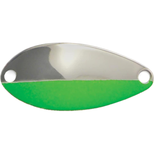 ACME Little Cleo Spoon Nickel Green Chartreuse Stripe 2/3 oz